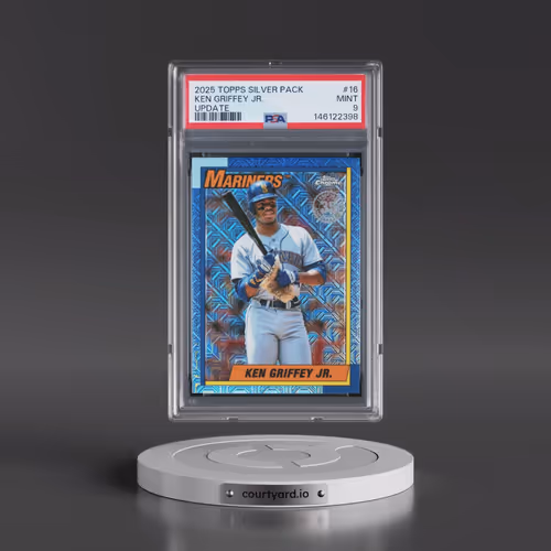 2025 Topps Update Silver Pack 1990 Chrome Promo #16 Ken Griffey Jr (PSA 9 MINT)