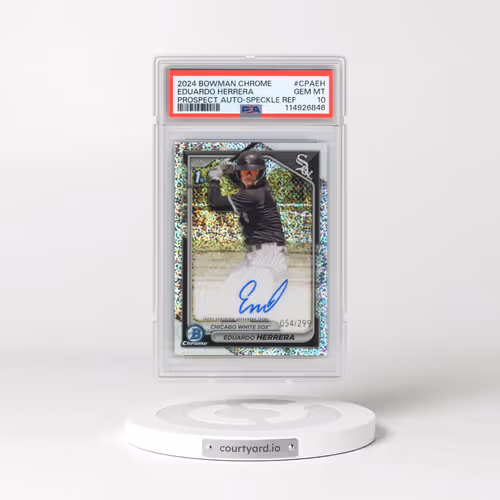2024 Bowman Chrome Prospect Autographs #CPAEH Eduardo Herrera - Speckle Refractor (PSA 10 GEM MINT)
