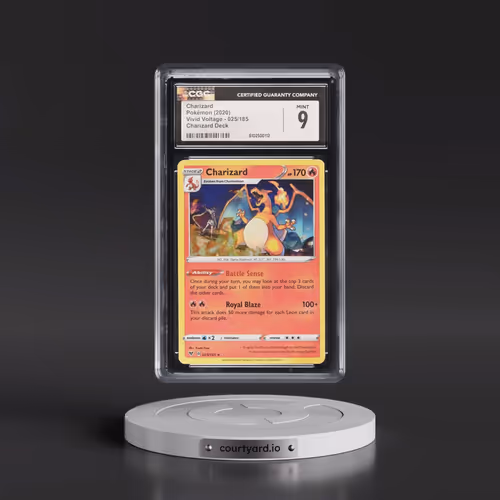 2020 Vivid Voltage #025/185 Charizard - Charizard Deck (Cracked Ice Holo) (CGC 9 MINT)