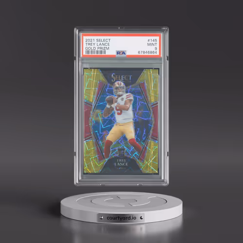 2021 Panini Select #145 Trey Lance - Gold Prizm (PSA 9 MINT)