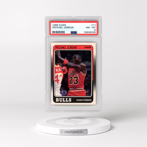 1988 Fleer #17 Michael Jordan (PSA 8 NM-MT)