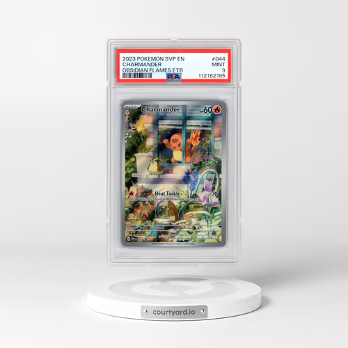 2023 Pokémon Svp EN-SV Black Star Promo #044 Charmander - Obsidian Flames Elite Trainer Box (PSA 9 M