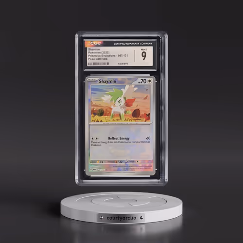 2025 Pokémon Pre EN-Prismatic Evolutions #087 Shaymin - Reverse Holo Poke Ball (CGC 9 MINT)