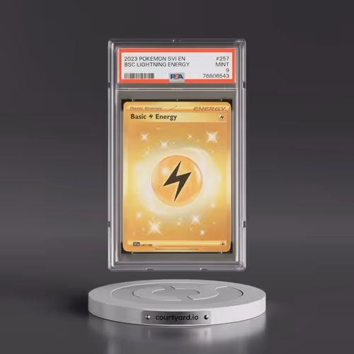 2023 Pokémon Svi EN-Scarlet & Violet #257 Basic Lightning Energy - Hyper Rare (PSA 9 MINT)