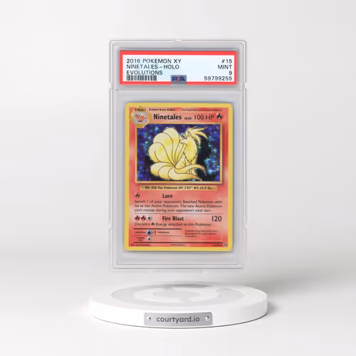 2016 Pokémon XY Evolutions #15 Ninetales - Holo (PSA 9 MINT)