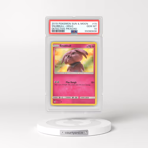 2019 Detective Pikachu #15 Snubbull - Holo (PSA 10 GEM MINT)