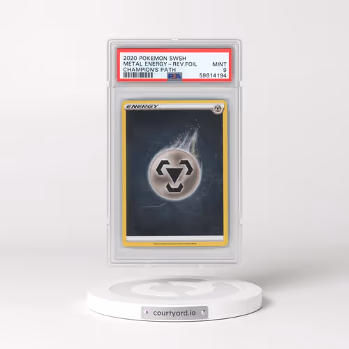 2020 Pokémon Sword & Shield Champion's Path Metal Energy - Reverse Foil (PSA 9 MINT)
