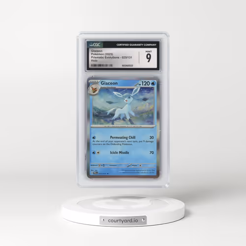 2025 Prismatic Evolutions - PRE EN #025/131 Glaceon - Holo (CGC 9 MINT)