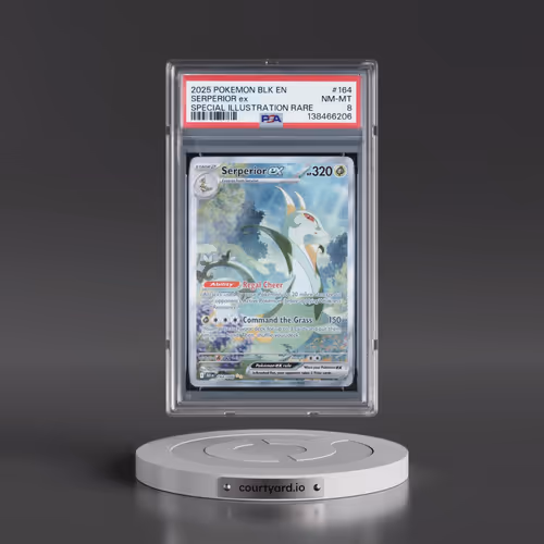 2025 Pokémon Blk EN-Black Bolt #164 Serperior EX - Holo Special Illustration Rare (PSA 8 NM-MT)