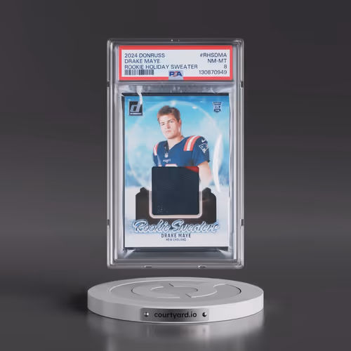 2024 Panini Donruss Rookie Holiday Sweater #RHSDMA Drake Maye (PSA 8 NM-MT)