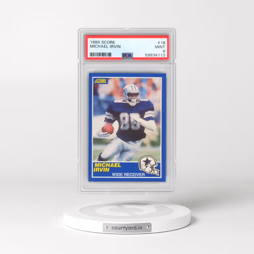 1989 Score #18 Michael Irvin (PSA 9 MINT)