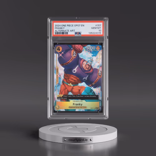 2024 One Piece OP07-500 Years in the Future #107 Franky - Alternate Art (PSA 10 GEM MINT)