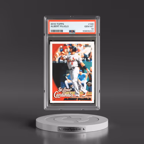 2010 Topps #100 Albert Pujols (PSA 10 GEM MINT)