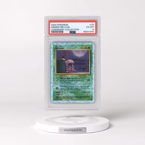 2002 Pokémon Legendary Collection #78 Grimer - Reverse Foil (PSA 6 EX-MT)