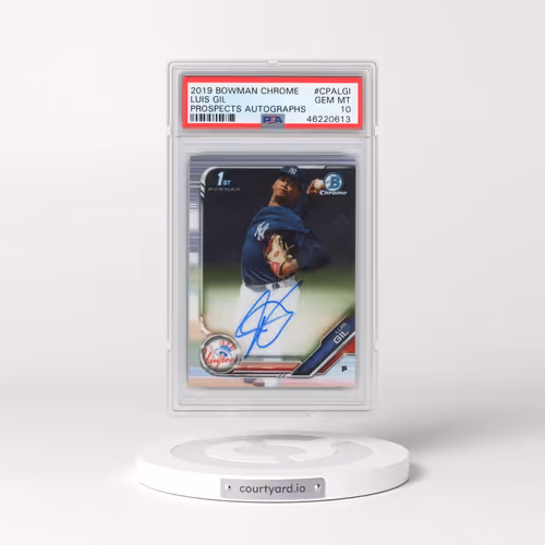 2019 Bowman Chrome Prospects Autographs #CPALGI Luis Gil (PSA 10 GEM MINT)