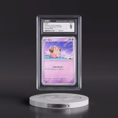 2023 Shiny Treasure ex #077/190 Cleffa - Reverse Holo Digitized (CGC 9 MINT)