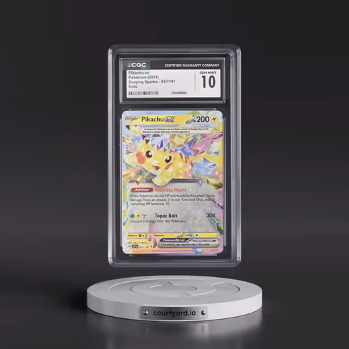 2024 Surging Sparks - SSP EN #057/191 Pikachu ex - Holo (CGC 10 GEM MINT)