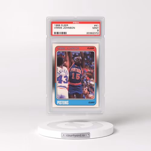 1988 Fleer #41 Vinnie Johnson (PSA 9 MINT)