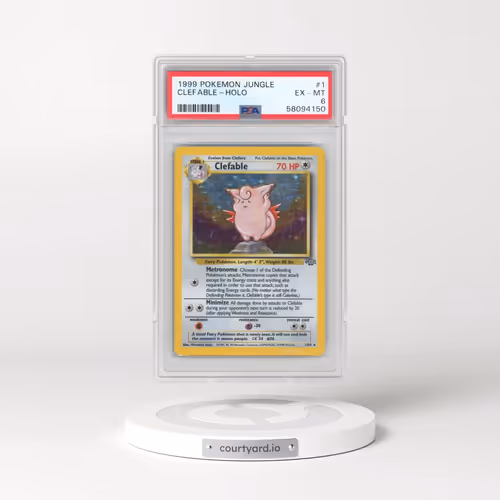 1999 Pokémon Jungle #1 Clefable - Holo (PSA 6 EX-MT)