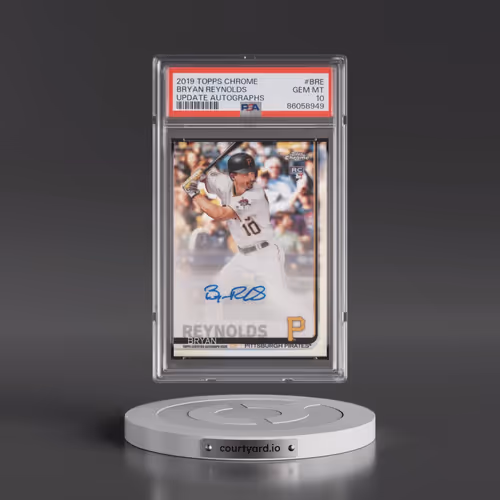 2019 Topps Chrome Update Autographs #BRE Bryan Reynolds (PSA 10 GEM MINT)