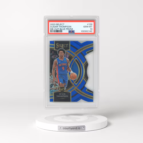 2023 Panini Select #128 Ausar Thompson - Die-Cut Blue Prizm (PSA 10 GEM MINT)