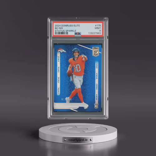 2024 Panini Donruss Elite #175 Bo Nix - Status Sparkle (PSA 9 MINT)