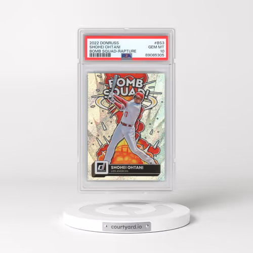 2022 Panini Donruss Bomb Squad #BS3 Shohei Ohtani - Rapture (PSA 10 GEM MINT)