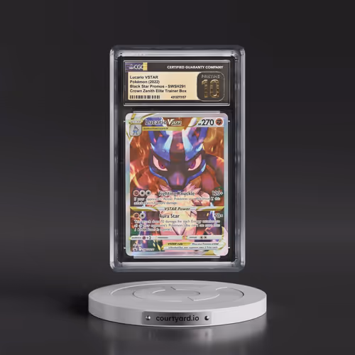 2017 Black Star Promos - Sword & Shield #SWSH291 Lucario VSTAR - Crown Zenith Elite Trainer Box (Hol