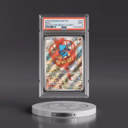 2025 Pokémon Mep EN-Me Black Star Promo #010 Riolu - Mega Evolution Pokemon Center Elite Trainer Box
