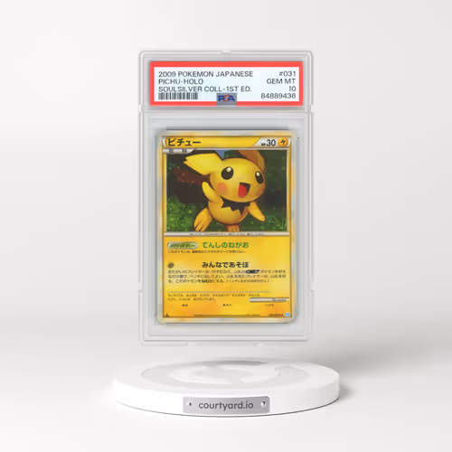 2009 Pokémon Soulsilver Collection #031 Pichu - 1st Edition Holo (PSA 10 GEM MINT)