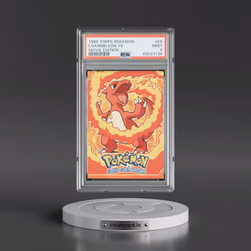 1999 Topps Pokémon the Movie Edt #E5 Charmeleon #5 (PSA 9 MINT)