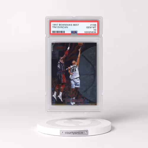 1997 Bowman's Best #106 Tim Duncan (PSA 10 GEM MINT)