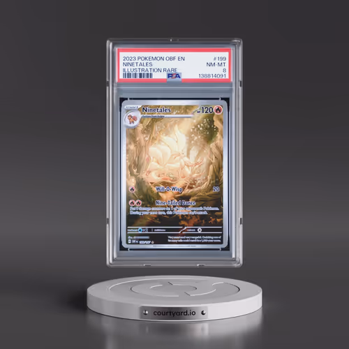 2023 Pokémon Obf EN-Obsidian Flames #199 Ninetales - Illustration Rare (PSA 8 NM-MT)
