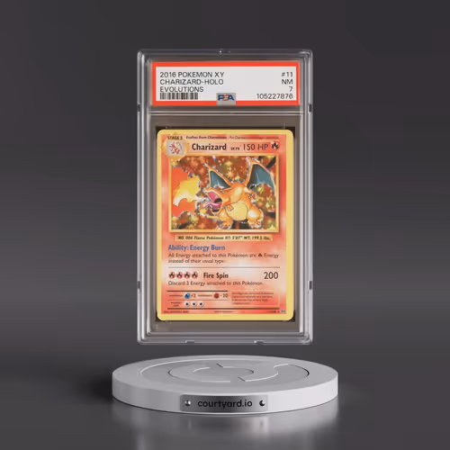 2016 Pokémon XY Evolutions #11 Charizard - Holo (PSA 7 NM)