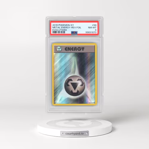 2016 Pokémon XY Evolutions #98 Metal Energy - Reverse Foil (PSA 8 NM-MT)