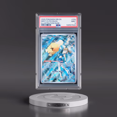 2025 Pokémon Dri EN-Destined Rivals #193 Misty's Psyduck - Illustration Rare (PSA 9 MINT)
