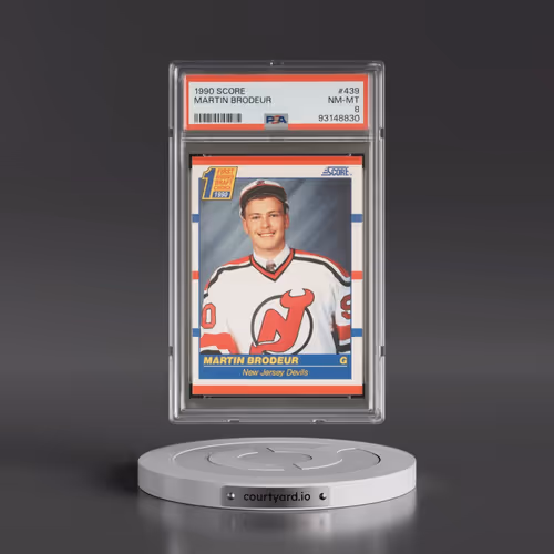 1990 Score #439 Martin Brodeur (PSA 8 NM-MT)