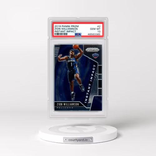 2019 Panini Prizm Instant Impact #2 Zion Williamson (PSA 10 GEM MINT)