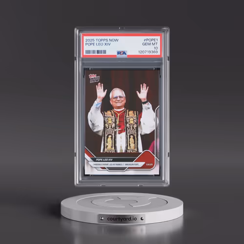 2025 Topps Now #POPE1 Pope Leo XIV (PSA 10 GEM MINT)