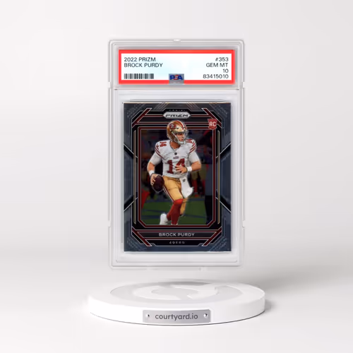2022 Panini Prizm #353 Brock Purdy (PSA 10 GEM MINT)