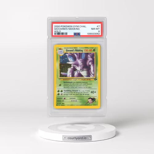 2000 Pokémon Gym Challenge #7 Giovanni's Nidoking - Holo (PSA 8 NM-MT)