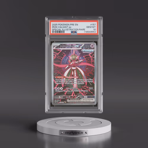 2025 Pokémon Pre EN-Prismatic Evolutions #157 Iron Valiant EX - Holo Special Illustration Rare (PSA