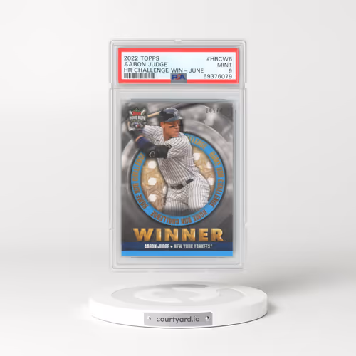 2022 Topps Home Run Challenge Winners #HRCW6 Aaron Judge - June (PSA 9 MINT)