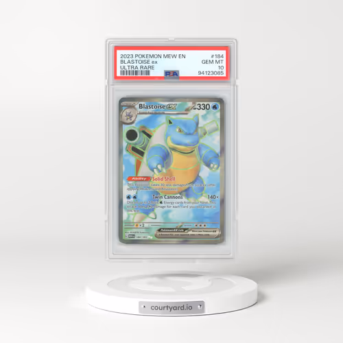 2023 Pokémon Mew EN-151 #184 Blastoise EX - Holo Ultra Rare (PSA 10 GEM MINT)