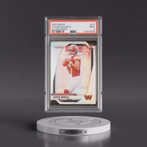 2024 Panini Prizm #347 Jayden Daniels - Silver Prizm (PSA 9 MINT)