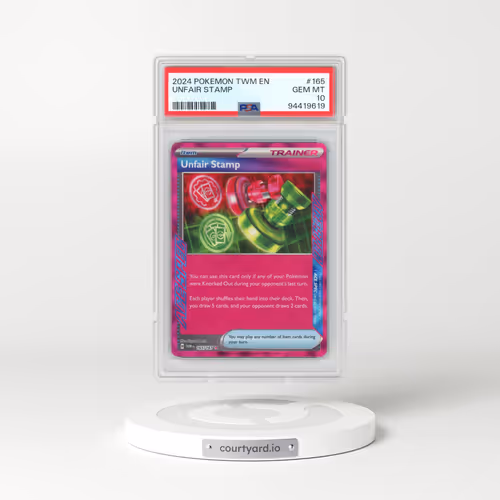 2024 Pokémon Twm EN-Twilight Masquerade #165 Unfair Stamp (PSA 10 GEM MINT)