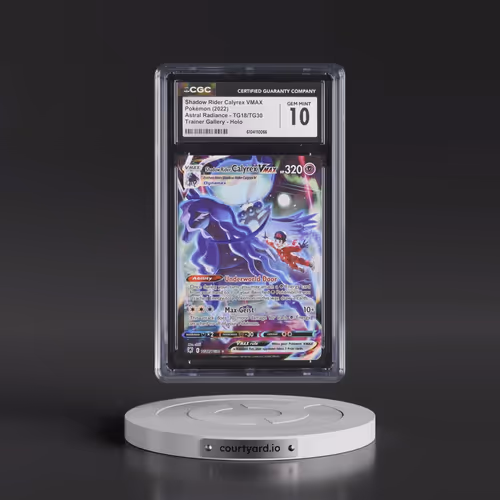 2022 Astral Radiance #TG18/TG30 Shadow Rider Calyrex VMAX - Holo Character Rare (CGC 10 GEM MINT)
