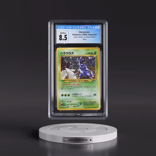 1999 Gold, Silver, to a New World Heracross - Holo (CGC 8.5 NM-MT+)