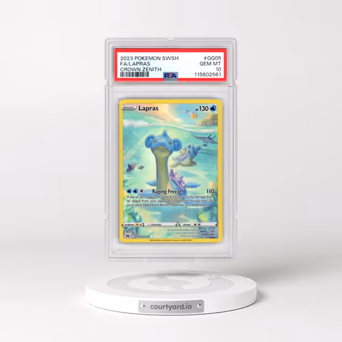 2023 Pokémon Sword and Shield Crown Zenith #GG05 Lapras - Full Art (PSA 10 GEM MINT)