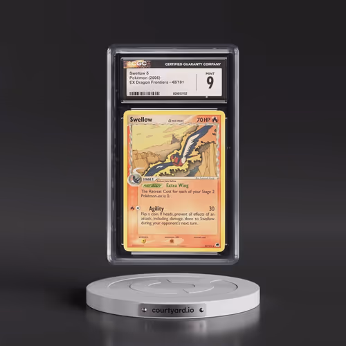 2006 EX Dragon Frontiers #40/101 Swellow δ (CGC 9 MINT)